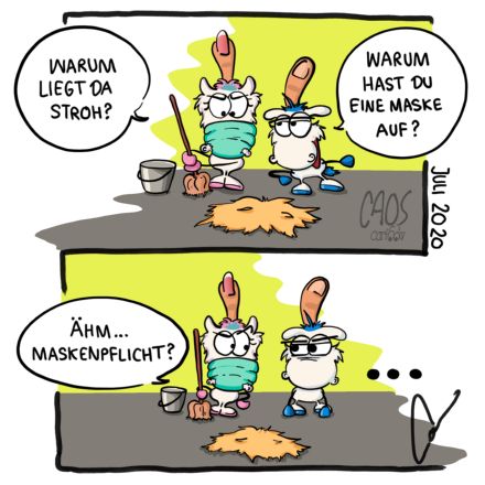 Stinkefingereinhorn - Caoscartoon