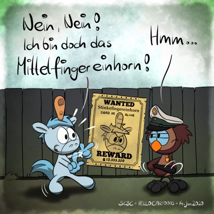 Stinkefingereinhorn - Rico Slaby