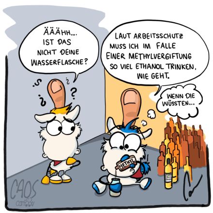 Stinkefingereinhorn - Caoscartoon