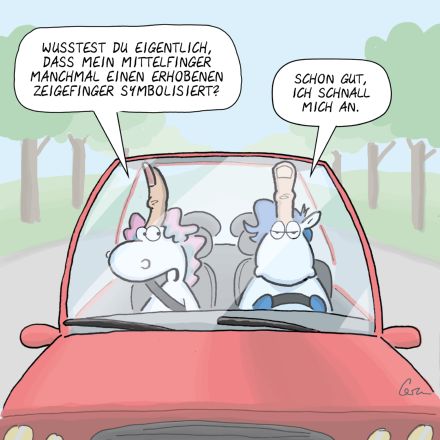 Stinkefingereinhorn - Mark Ormerod